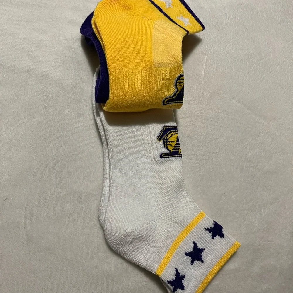 Lakers men’s 3 piece pair of socks - Picture 3 of 4